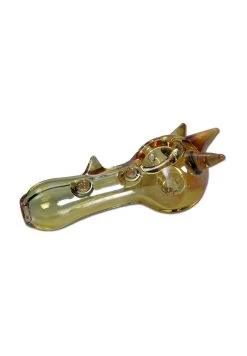 Handpipe Glass With Gold Fuming