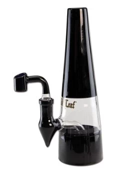 Black Leaf Glass Bong Drum Perko Oil Herbs