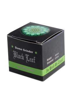 Black Leaf Mandala Al. Grinder 4-part Turquois -Smoke Gear Shop 43 02 188 31 det2 1280x1280