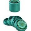 Black Leaf Mandala Al. Grinder 4-part Turquois 1 Black Leaf Mandala Al. Grinder 4-part Turquois -Smoke Gear Shop 43 02 188 31 1280x1280