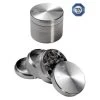 Black Leaf Stainless Steel Grinder 4-part