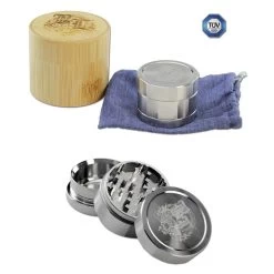 BL Stainless Steel Deluxe Grinder 3-part