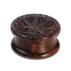 Rosewood Weed Grinder With A Carved 'Leaf' 2 Rosewood Weed Grinder With A Carved 'Leaf' -Smoke Gear Shop 43 07 21 1280x1280