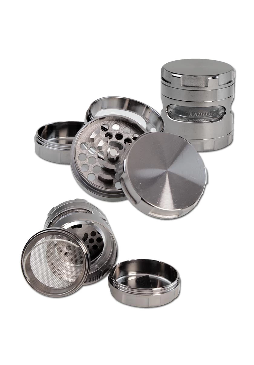 Metal Grinder 4-part Grey 3 Metal Grinder 4-part Grey