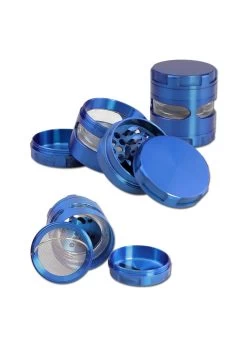 Metal Grinder 4-part Blue
