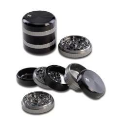 BL Aluminium Grinder 5-part Silver Black