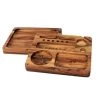 Black Leaf Acacia Wood Rolling Tray 2-part -Smoke Gear Shop black leaf bambus rolling tray 2 tlg 5514006GeqrjzXLsaUG 1280x1280