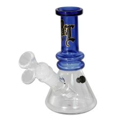 Black Leaf Mini-Bubbler With Chillum Plug System