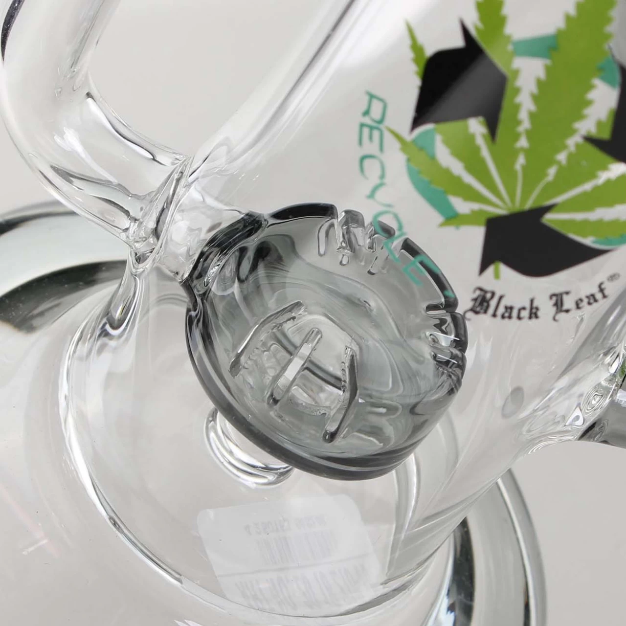 Black Leaf Recycle Bong With Drum Perco Grey 5 Black Leaf Recycle Bong With Drum Perco Grey - Image 3