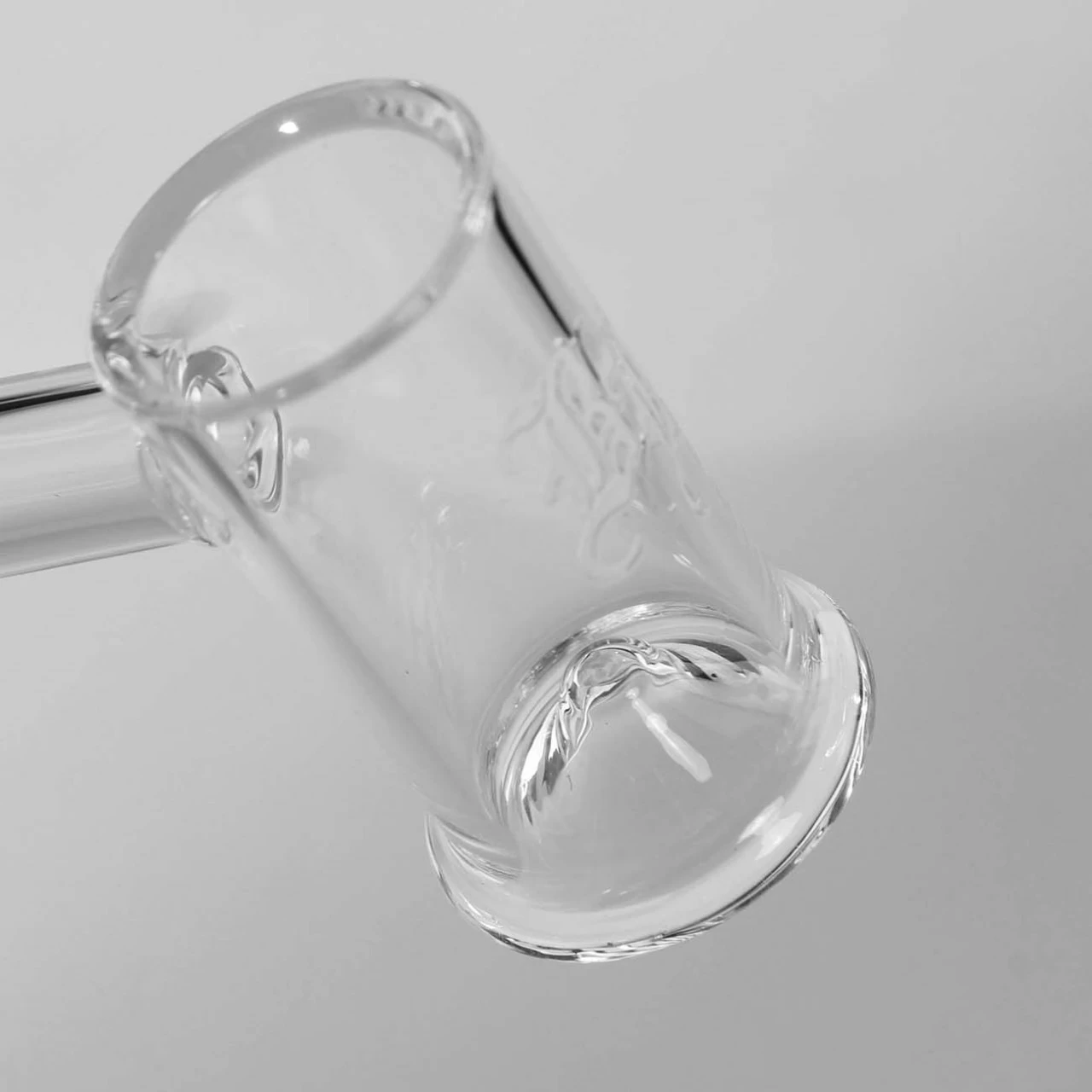 Black Leaf Round Bottom Banger Quartz 4 Black Leaf Round Bottom Banger Quartz - Image 2