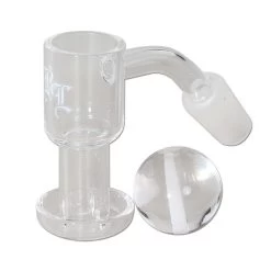 Black Leaf Terp Slurper Quartz Banger With Bowl