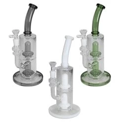 Black Leaf Percolator Bong