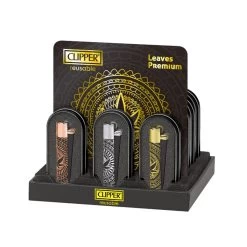 CLIPPER CLASSIC Metal Lighter LEAVES PREMIUM