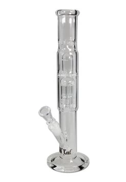 Black Leaf Ice Bong With 6-Arm Tree Percolator