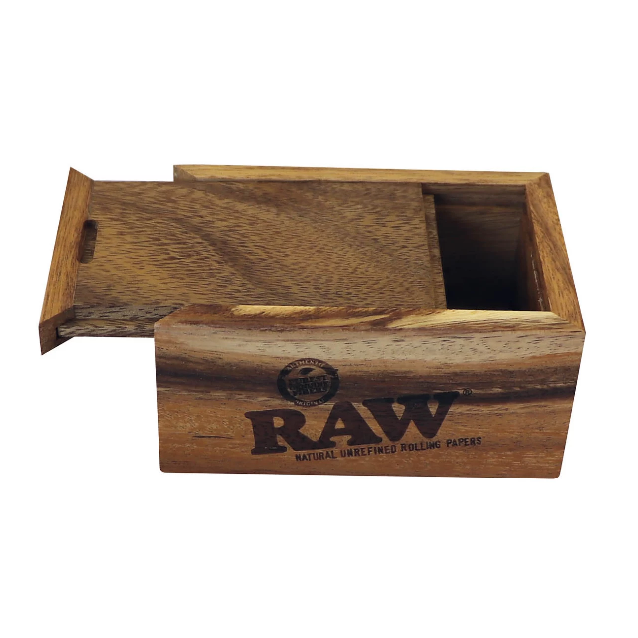 RAW Wooden Box With Slide Top 3 RAW Wooden Box With Slide Top
